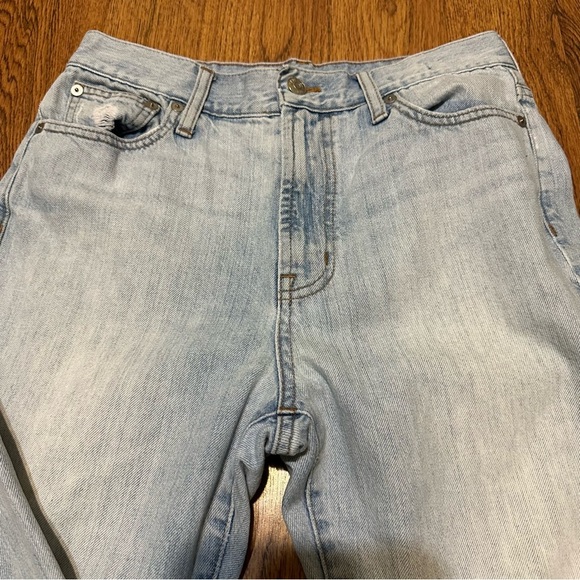Madewell Perfect Vintage Jeans Size 25 high rise denim light blue 100% cotton - Picture 7 of 12
